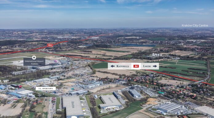 Nowy park Panattoni w Małopolsce – City Logistics Kraków Airport. Tu będą powstawać nowoczesne Paczkomaty® InPost. City Logistics Kraków Airport