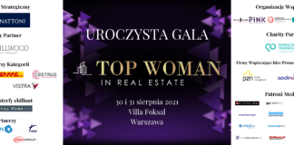 Bądź częścią wyjątkowego spotkania branży nieruchomości i budownictwa. Już 30 i 31 sierpnia odbędzie się gala Top Woman in Real Estate 2021! gala Top Woman