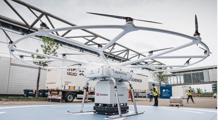 Volocopter i DB Schenker prezentują pierwszy plan działania VoloDrone VoloDrone
