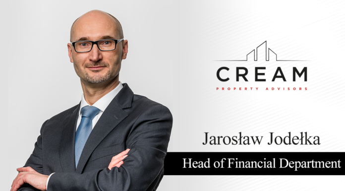 Jarosław Jodełka nowym szefem działu finansowego CREAM Property Advisors Jarosław Jodełka