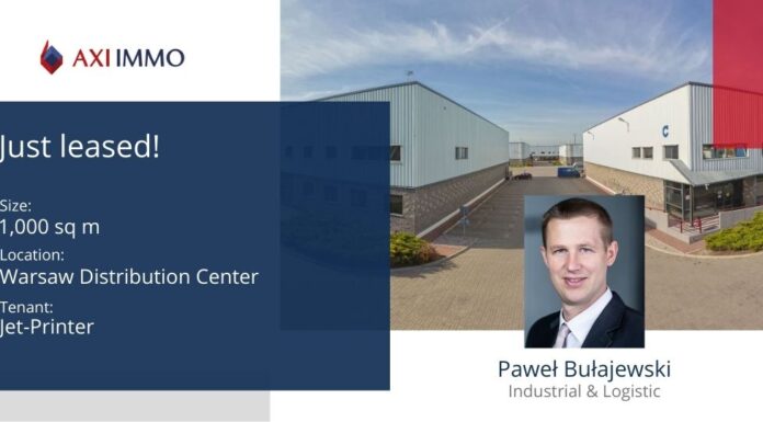 Jet-Printer rozwija się w parku magazynowym Warsaw Distribution Center Warsaw Distribution Center