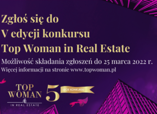 Ostatnie dni na zgłoszenie udziału w konkursie Top Woman in Real Estate Top Woman in Real Estate