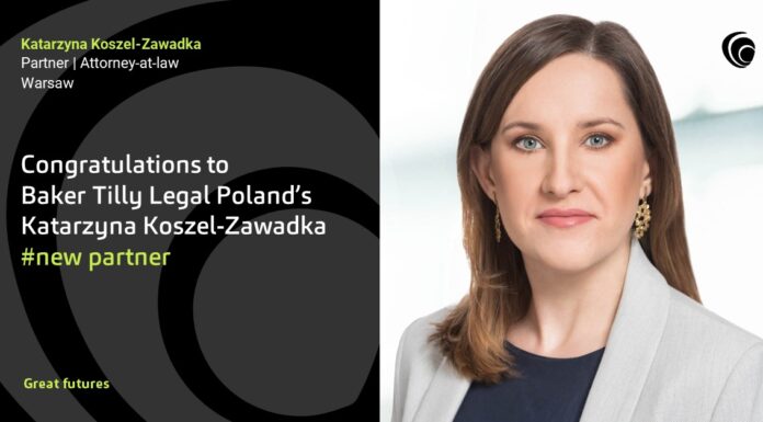 Baker Tilly Legal Poland powiększa grono Partnerów Baker Tilly Legal Poland