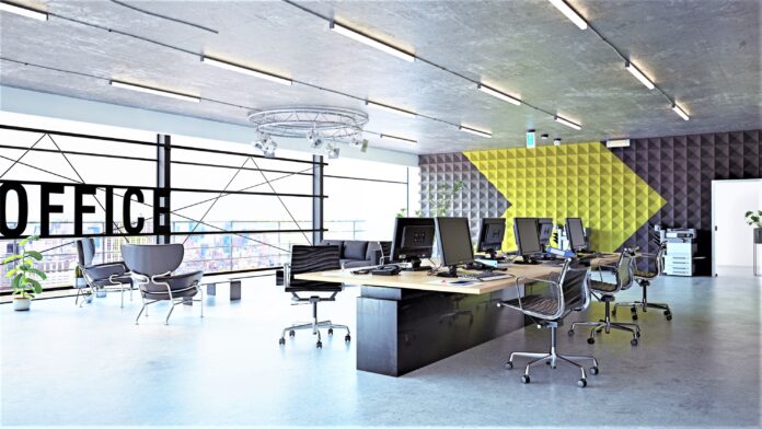 Modern,Office,Interior,,3d,Rendering,Concept,Design