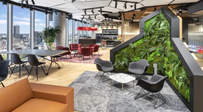 Warszawska siedziba firmy Cushman & Wakefield z certyfikatem WELL Cushman & Wakefield WELL