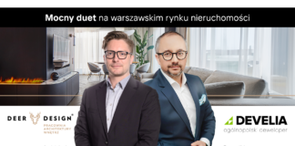 Mocny duet na warszawskim rynku nieruchomości. Deer Design i Develia łączą siły w 12 inwestycjach! Deer Design Develia