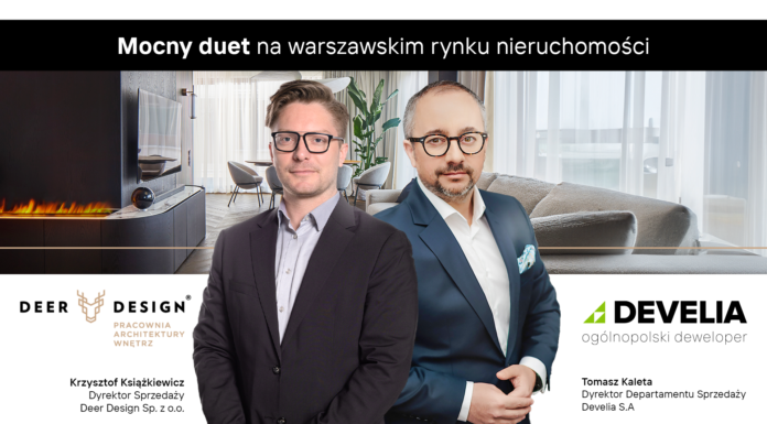 Mocny duet na warszawskim rynku nieruchomości. Deer Design i Develia łączą siły w 12 inwestycjach! Deer Design Develia